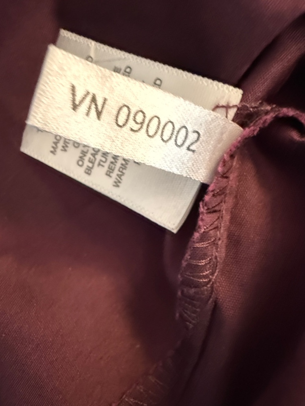 New York & Company 7th Avenue Button-Up Dress Shirt in Deep Plum Size L - Picture 4 of 7